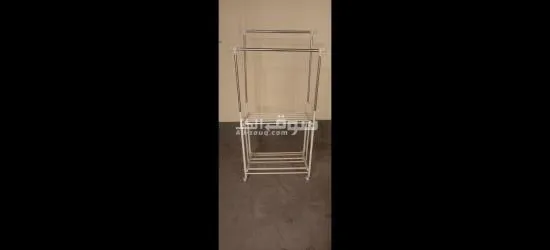 Cloths Drying And Hanging Rack Twin ,Stainless Steel,foldable,With Wheels - 3