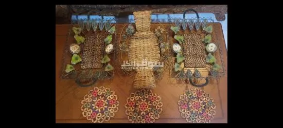 ٣ أطقم نحاسية للتقديم