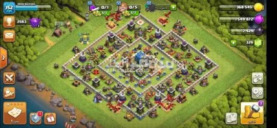 قريه كلاش اوف كلانس تاون هول ١٢ ليفل ١٥٤ شبه ما**** - 1