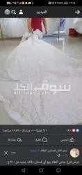 فستان هاند ميد كالجديد سعز ٣٠٠٠بدل ٤٠٠٠ ريال  معاه طرحه ٢متر وتاج ومروحه - 4