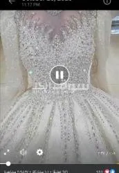 فستان هاند ميد كالجديد سعز ٣٠٠٠بدل ٤٠٠٠ ريال  معاه طرحه ٢متر وتاج ومروحه - 5